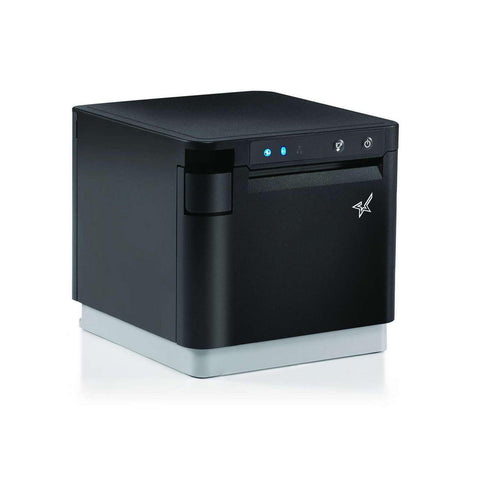 Star Micronics MCP31CBI BK E+U, mPOS Receipt Printer - 400mm/s Direct Thermal, 58/80mm paper width, Bluetooth, USB-C with Power Delivery for iOS / Android, Ethernet LAN, USB-A peripheral hub, CloudPRNT Next, Black Case, EU UK, 24VDC PS included