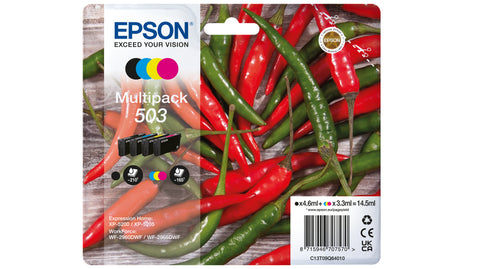 Epson C13T09Q64010/503 Ink cartridge multi pack Bk,C,M,Y 210pg + 3x165pg Pack=4 for Epson XP-5200