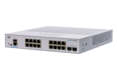 Cisco Business CBS350-16T-E-2G Managed Switch | 16 Port GE | Ext PS | 2x1G SFP | Limited Lifetime Protection (CBS350-16T-E-2G)