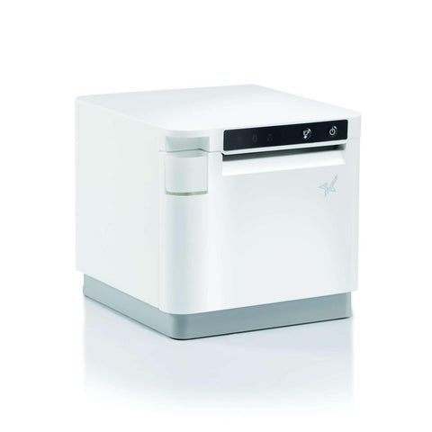 Star Micronics MCP31CI WT E+U, mPOS Receipt Printer - 400mm/s Direct Thermal, 58/80mm paper width, USB-C with Power Delivery for iOS / Android / Windows, Ethernet LAN, USB-A peripheral hub, CloudPRNT Next, White Case, EU UK, 24VDC PS included