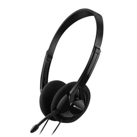 Canyon CA-CNE-CHS01B headphones/headset Wired Head-band Calls/Music Black