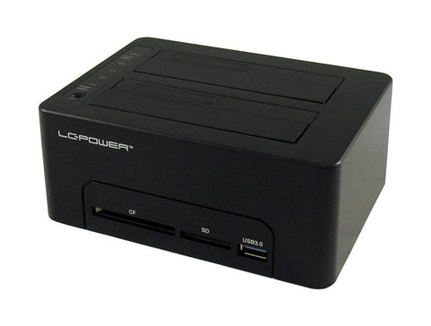 LC-Power LC-DOCK-U3-CR storage drive docking station USB 3.2 Gen 1 (3.1 Gen 1) Type-A Black