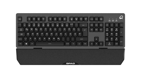QPAD MK-40 keyboard USB QWERTZ German Black