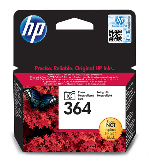 HP CB317EE/364 Ink cartridge foto black, 130 pages ISO/IEC 24711 130 Photos 3ml for HP PhotoSmart C 309/D 5460/7510