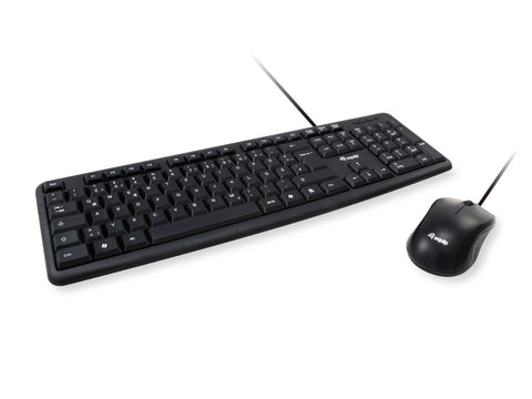 Equip 245200 keyboard Mouse included USB QWERTY German Black