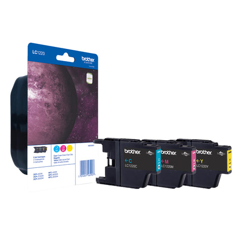 Brother LC-1220RBWBPDR Ink cartridge multi pack C,M,Y, 3x300 pages Pack=3 for Brother DCP-J 525