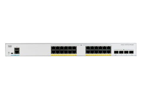 Cisco Catalyst 1000-24FP-4X-L Network Switch, 24 Gigabit Ethernet (GbE) PoE+ Ports, 370W PoE Budget, four 10 G SFP+ Uplink Ports, Enhanced Limited Lifetime Warranty (C1000-24FP-4X-L)