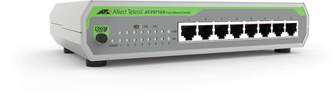 Allied Telesis FS710/8 Unmanaged Fast Ethernet (10/100) Green, Grey