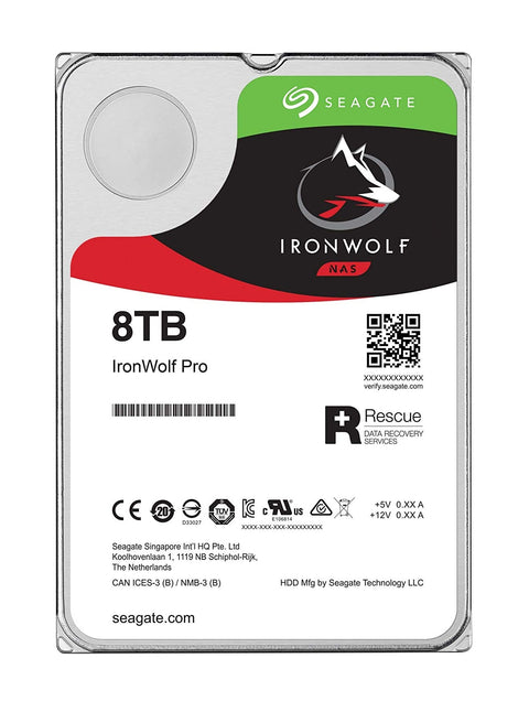 Seagate IronWolf Pro ST8000NE001 internal hard drive 8 TB 7200 RPM 256 MB 3.5" Serial ATA III