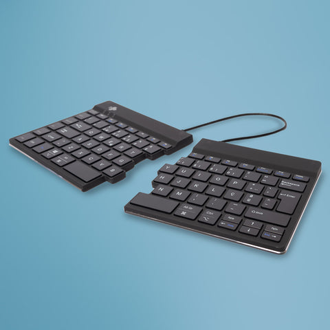 R-Go Tools Ergonomic keyboard R-Go Split Break with break software, ergonomic split keyboard, QWERTY (PT), Bluetooth, black