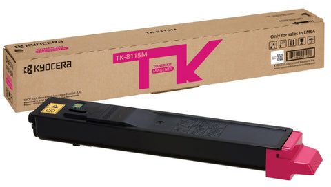 Kyocera 1T02P3BNL0/TK-8115M Toner-kit magenta, 6K pages ISO/IEC 19752 for Kyocera M 8124