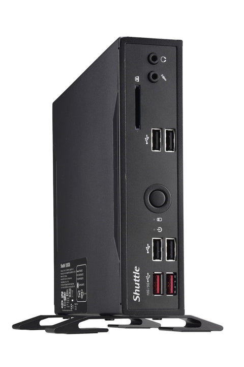 Shuttle XPC slim Barebone DS20U5V2, i5-10210U, 2x LAN (1xGbit, 1x 2.5Gbit),1xCOM,1xHDMI,1xDP, fanless, 24/7 permanent operation