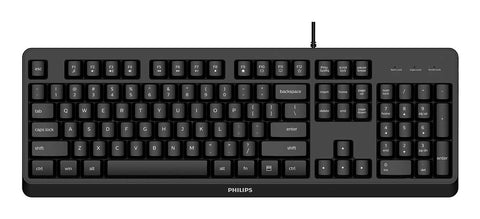 Philips 2000 series SPK6207BL/40 keyboard Universal USB QWERTY English Black