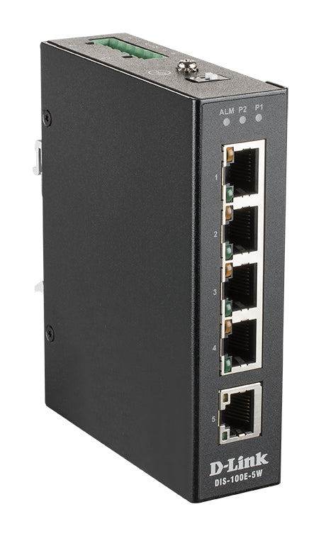 D-Link DIS-100E-5W network switch Unmanaged L2 Fast Ethernet (10/100) Black