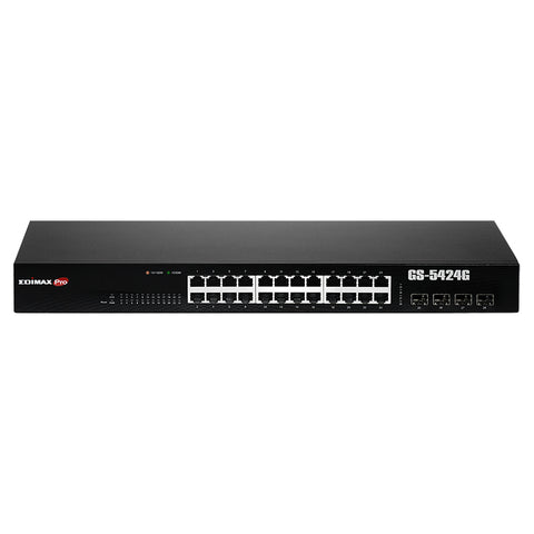 Edimax GS-5424G network switch Managed Gigabit Ethernet (10/100/1000) 1U Black