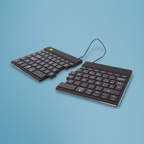 R-Go Tools Ergonomic keyboard R-Go Split Break with break software, ergonomic split keyboard, AZERTY (BE), Bluetooth, black