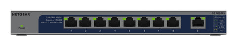 NETGEAR GS108MX-100EUS network switch Unmanaged L2 Gigabit Ethernet (10/100/1000) Desktop/Wall-Mounting