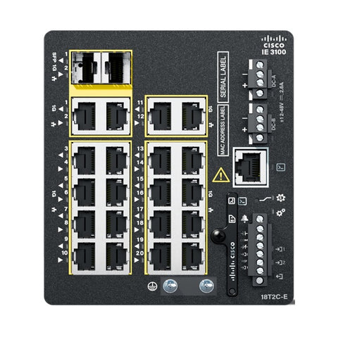 Cisco Catalyst IE3100 Managed L2/L3 Gigabit Ethernet (10/100/1000) Black