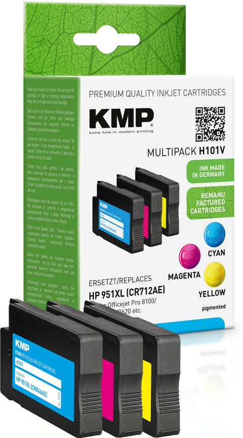 KMP H101V ink cartridge Cyan, Magenta, Yellow