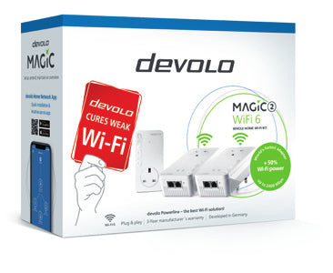 Devolo Magic 2 WiFi 6 2400 Mbit/s Ethernet LAN Wi-Fi White 3 pc(s)