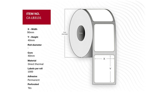 Capture CA-LB3131 printer label