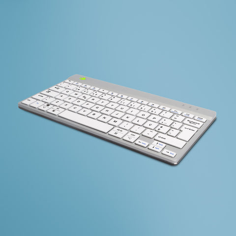 R-Go Tools Ergonomic keyboard R-Go Compact Break, compact keyboard with break software, QWERTY (PT), Bluetooth, white