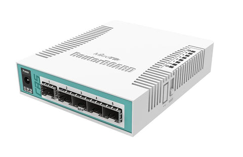 Mikrotik CRS106-1C-5S network switch Gigabit Ethernet (10/100/1000) Power over Ethernet (PoE) White