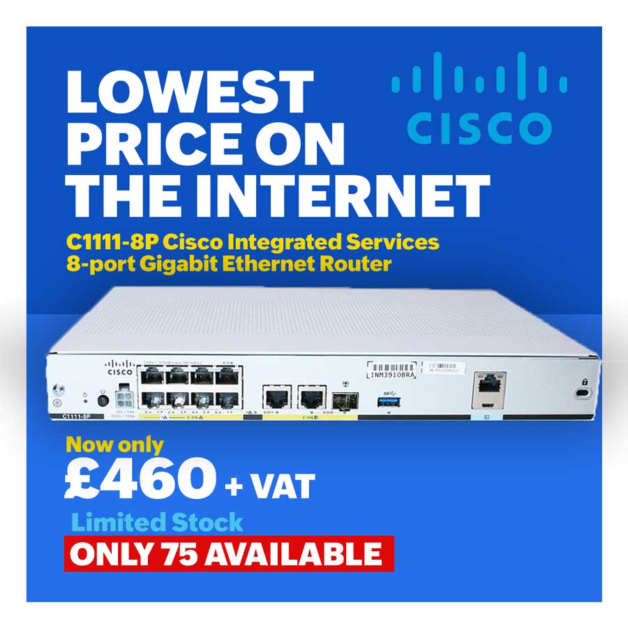 C1111-8P Cisco Integrated Services Router 1111 Router 8-port Gigabit E ...