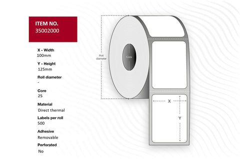 Capture 35002000 printer label Green