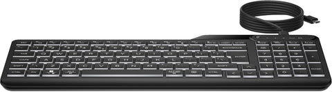 HP 400 Backlit Wired Keyboard