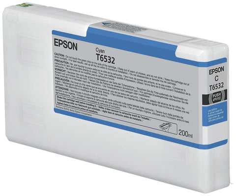 Epson C13T653200/T6532 Ink cartridge cyan 200ml for Epson Stylus Pro 4900