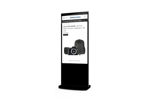 Allsee Technologies L55HD9-T Signage Display Digital signage flat panel 139.7 cm (55") Wi-Fi 450 cd/m² Full HD Black Touchscreen Built-in processor Android 7.1 24/7