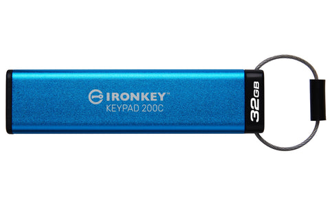 Kingston Technology IronKey 32GB USB-C Keypad 200C, FIPS 140-3 Lvl 3 (Pending) AES-256