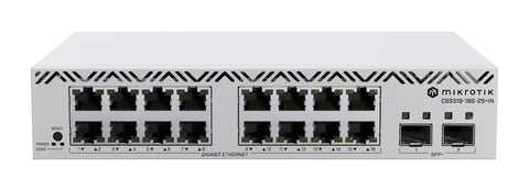 Mikrotik CSS318-16G-2S+IN network switch Managed Gigabit Ethernet (10/100/1000) White