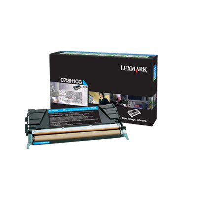 Lexmark C748H1CG Toner cartridge cyan return program, 10K pages ISO/IEC 19798 for Lexmark C 748