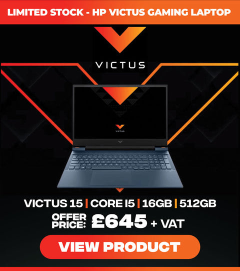 HP Victus Gaming 15-fa1007na Laptop 39.6 cm (15.6") Full HD Intel® Core™ i5 i5-12500H 16 GB DDR4-SDRAM 512 GB SSD NVIDIA GeForce RTX 4050 Wi-Fi 6E (802.11ax) Windows 11 Home Black