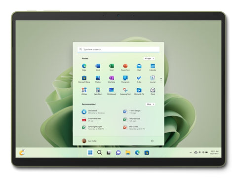 Microsoft Surface Pro 9 Intel® Core™ i5 256 GB 33 cm (13") 8 GB Wi-Fi 6E (802.11ax) Windows 11 Home Green