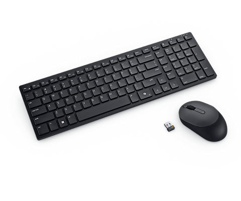 DELL KM555 keyboard Mouse included Universal RF Wireless + Bluetooth QWERTY UK International Black