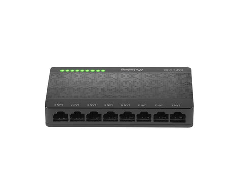 Lanberg DSP1-0108 network switch Unmanaged Fast Ethernet (10/100) Black