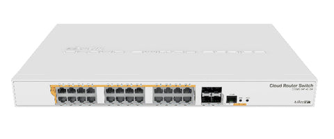 Mikrotik CRS328-24P-4S+RM network switch Managed L2/L3 Gigabit Ethernet (10/100/1000) Power over Ethernet (PoE) 1U White