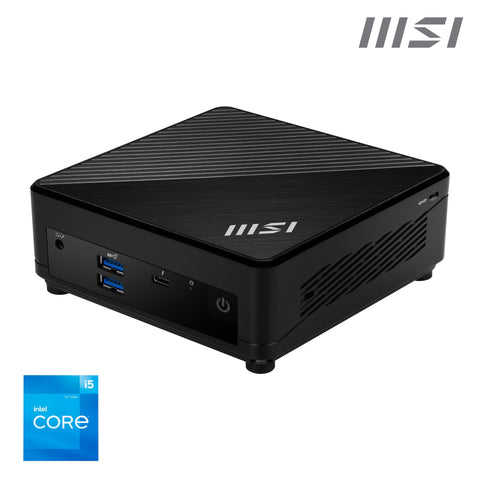 MSI Cubi 5 12M Intel Core i5 1235U Barebone, NUC, SFF, Mini Computer, HTPC, (NO RAM, NO Storage, NO OS), IRIS XE Graphics/ThunderBolt 4/Type C/HDMI/DisplayPort/Dual LAN/WiFi 6E/BT 5.3/VESA