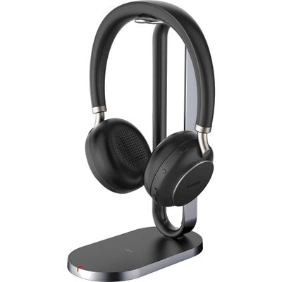 Yealink BH76 Headset Wireless Handheld Calls/Music USB Type-C Bluetooth Charging stand Black