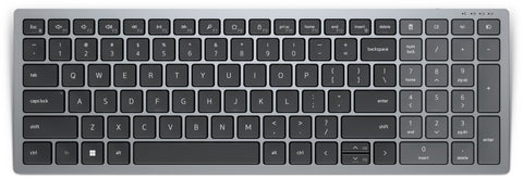 DELL KB740 keyboard Office RF Wireless + Bluetooth QWERTY Nordic Grey, Black