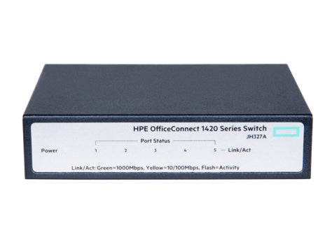 HPE OfficeConnect 1420 5G Unmanaged L2 Gigabit Ethernet (10/100/1000) 1U Grey