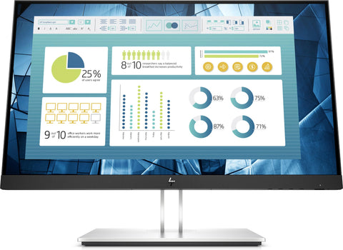 HP E-Series E22 G4 computer monitor 54.6 cm (21.5") 1920 x 1080 pixels Full HD LCD Black, Silver