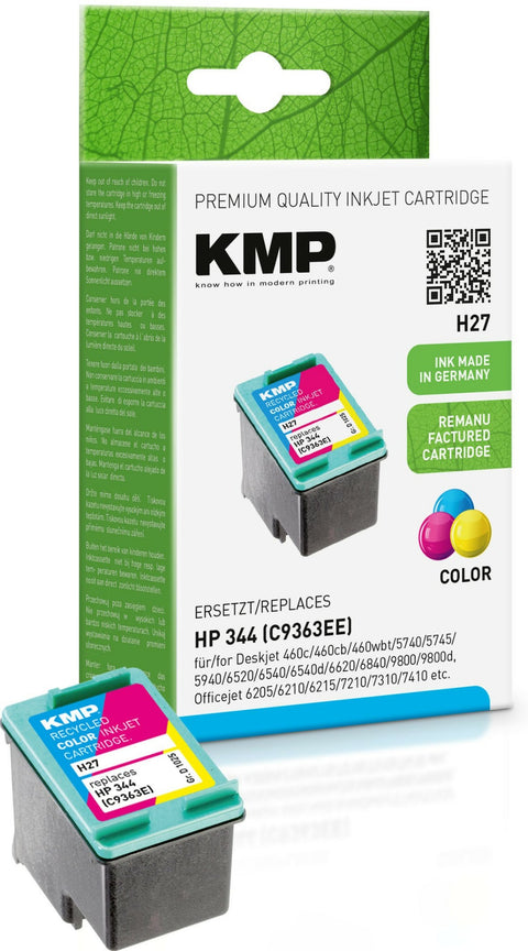 KMP H27 ink cartridge 1 pc(s) Cyan, Magenta, Yellow