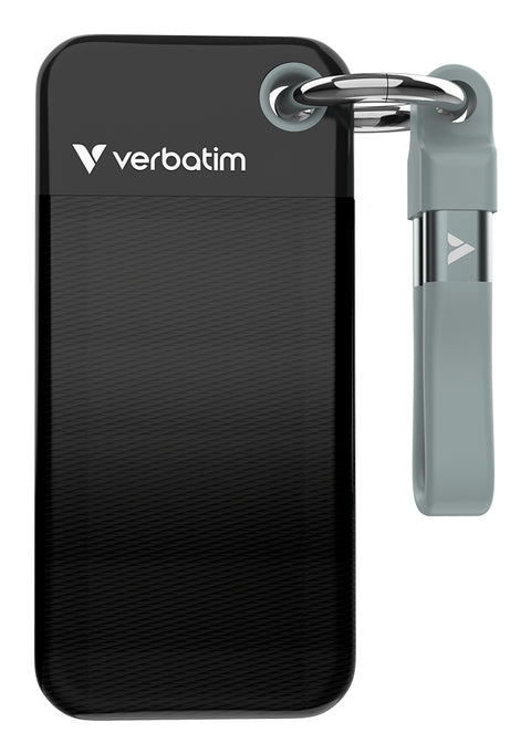 Verbatim Pocket SSD USB 3.2 Gen 2 1TB Black/Grey