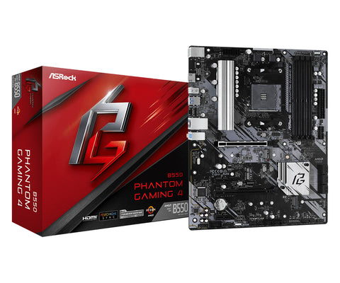 Asrock B550 Phantom Gaming 4 AMD B550 Socket AM4 ATX