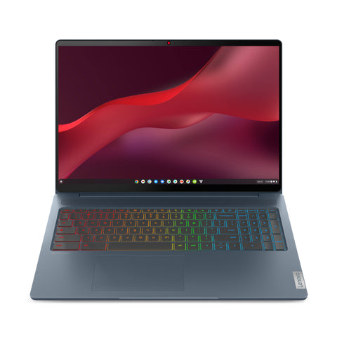 Lenovo IdeaPad 5 Chrome 16IAU7 (Gaming) Intel® Core™ i5 i5-1235U 40.6 cm (16") WQXGA 8 GB LPDDR4x-SDRAM 512 GB SSD Wi-Fi 6E (802.11ax) ChromeOS Blue