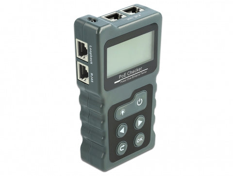 DeLOCK LCD Cable Tester RJ45 / PoE / DC